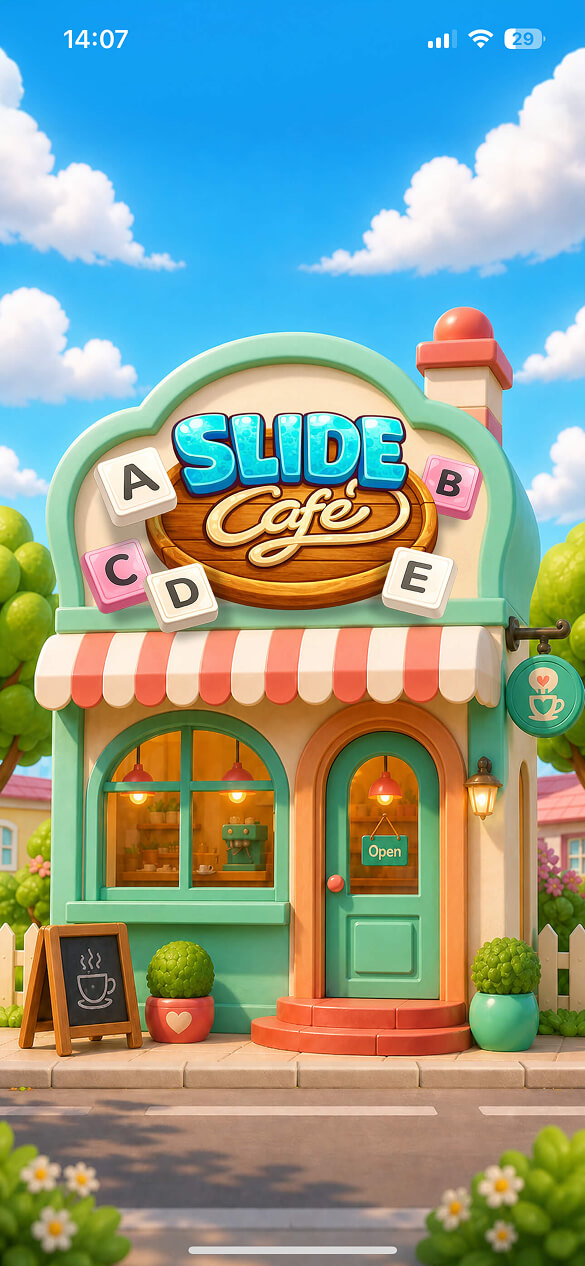 Slide Cafe splash screen screenshot